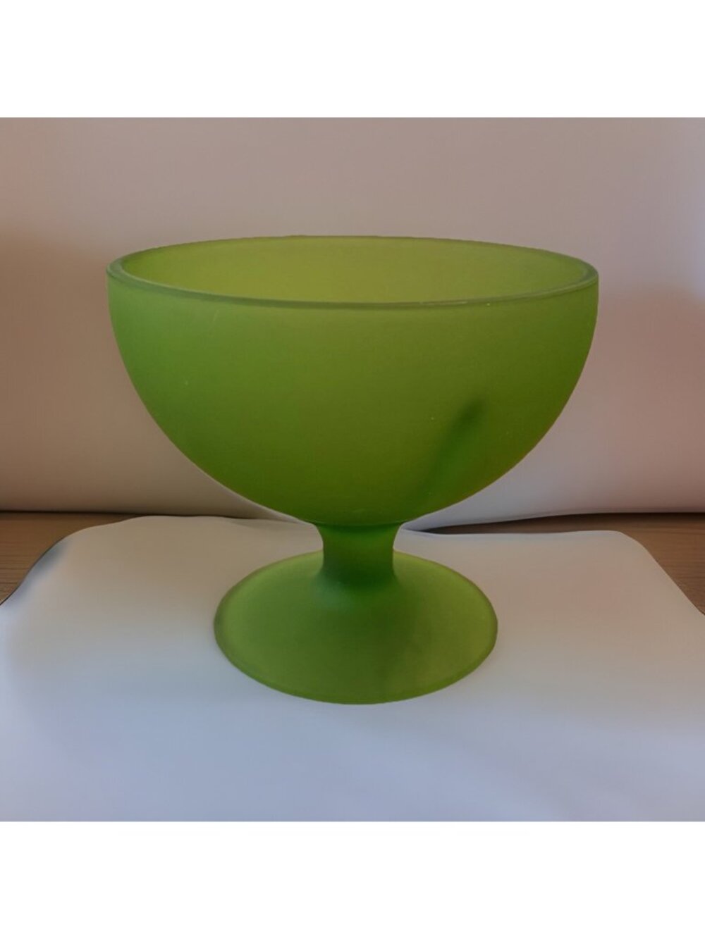 RARE Vintage Westmoreland Green Satin Fairy Lamp Candle Holder Light *BASE ONLY*